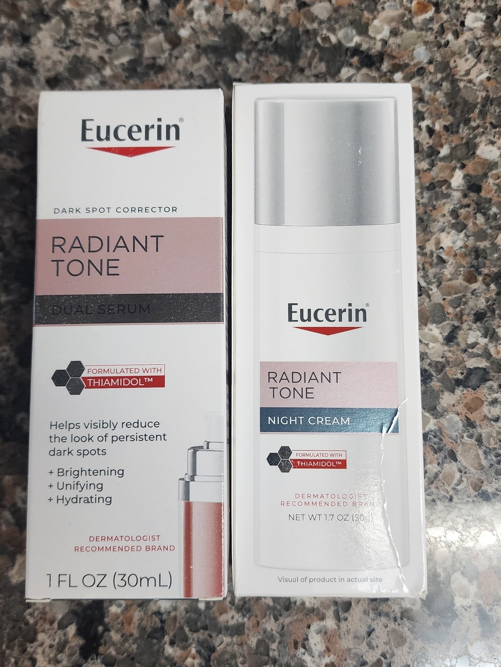 Radiant Tone Dual Serum & Night Cream - Pink/White